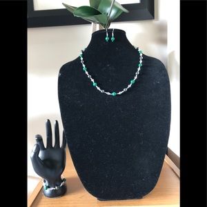 Hema-chite beaded necklace